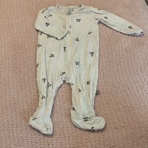 Cozy Cream Kids One Piece with Floral Print